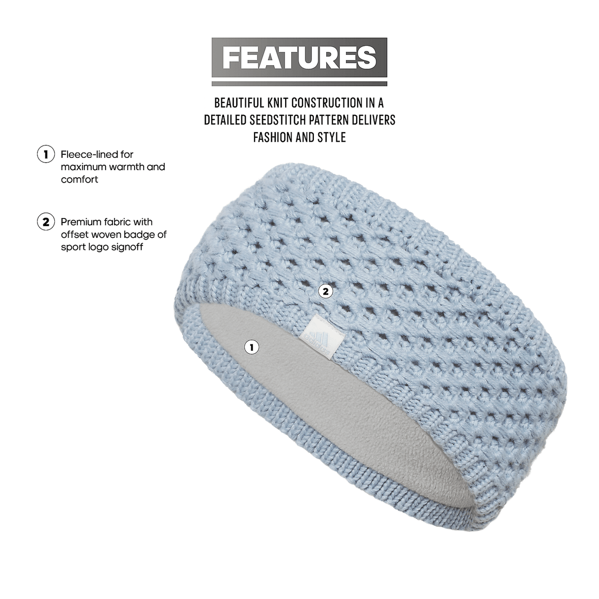 adidas Women's Crestline Headband Unisex Accessories Hats & Caps