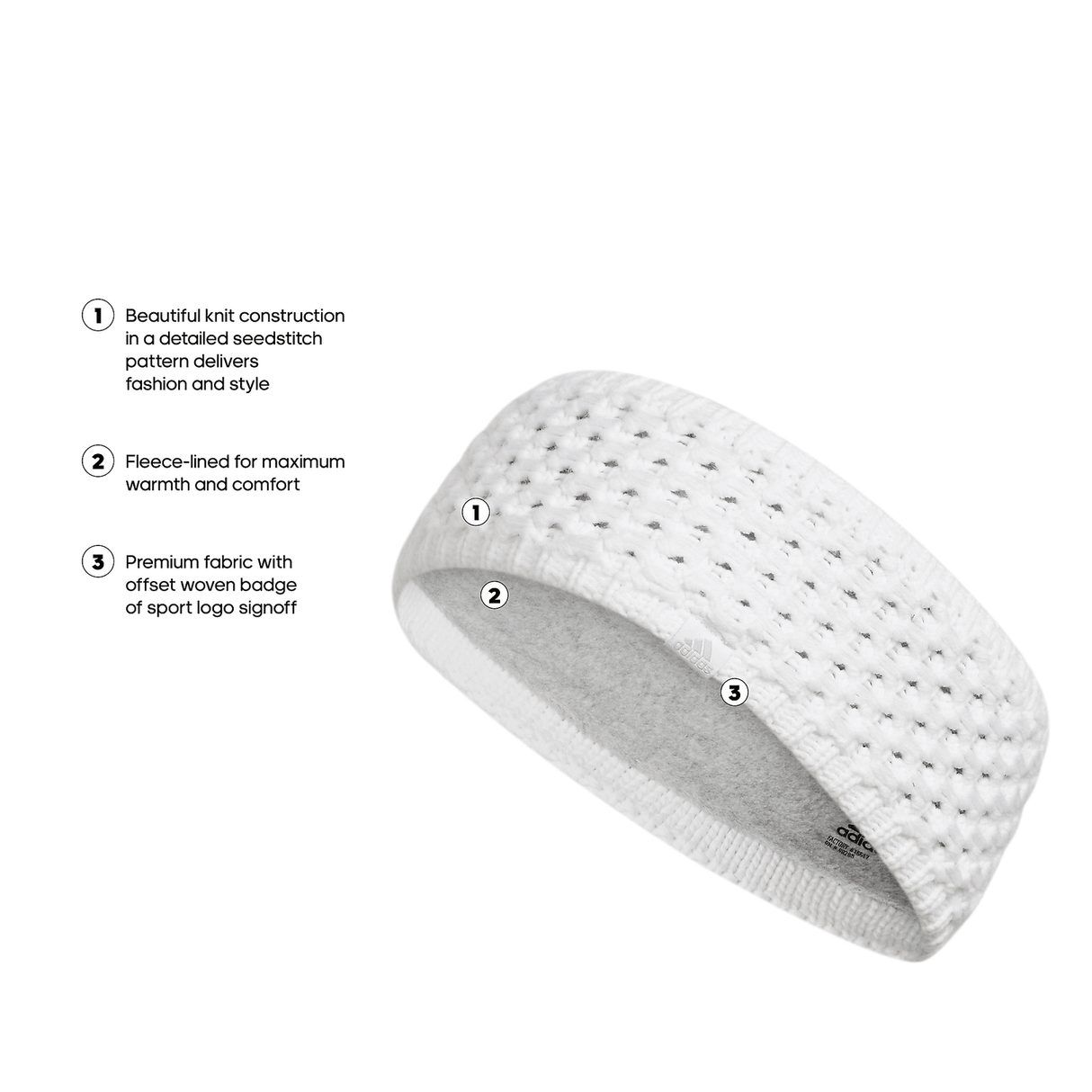 adidas Women's Crestline Headband Unisex Accessories Hats & Caps