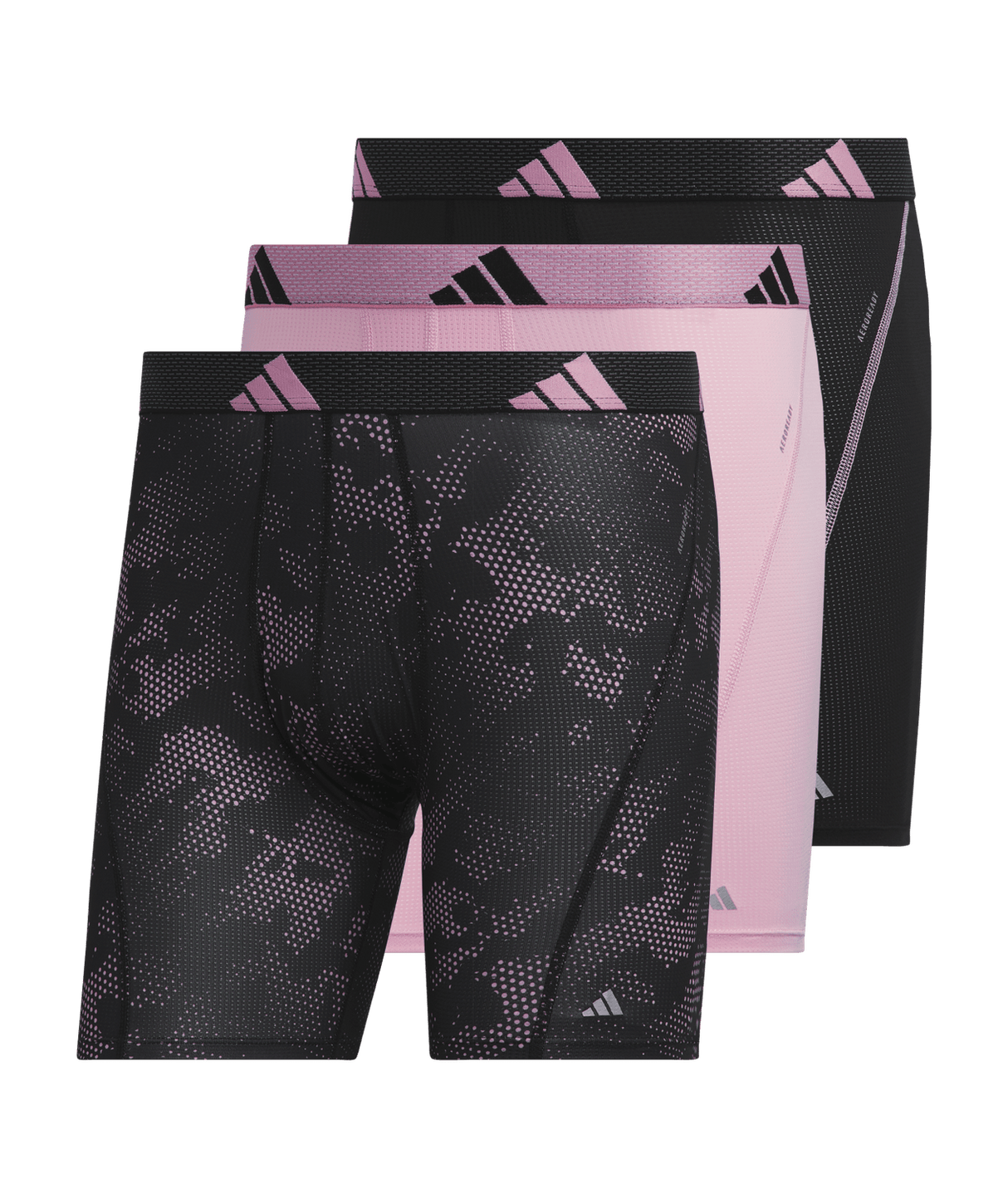 adidas Men's Performance Mesh Graphic 3-Pack Boxer Brief Mens Apparel Underwear