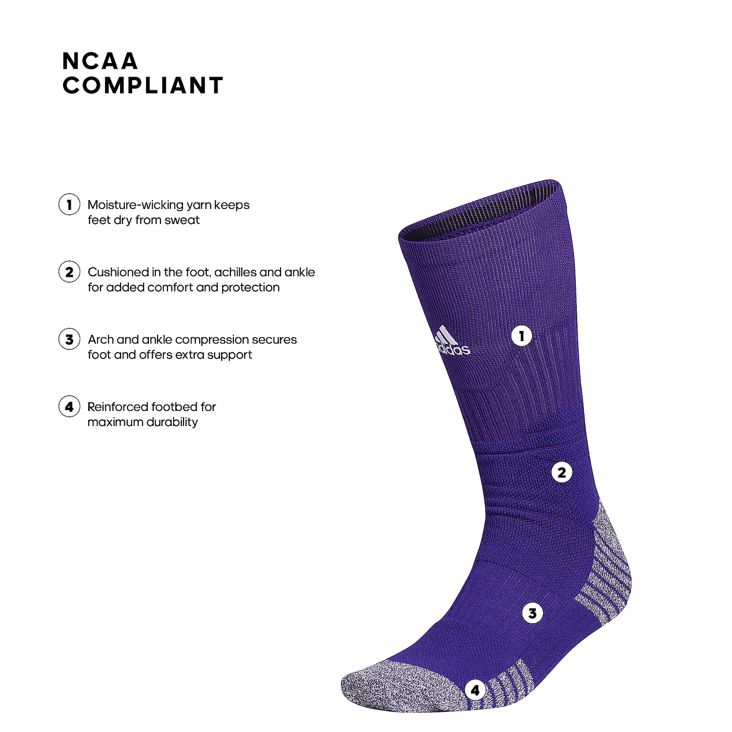 adidas 5-Star Team Cushioned Crew Socks Unisex Accessories Socks