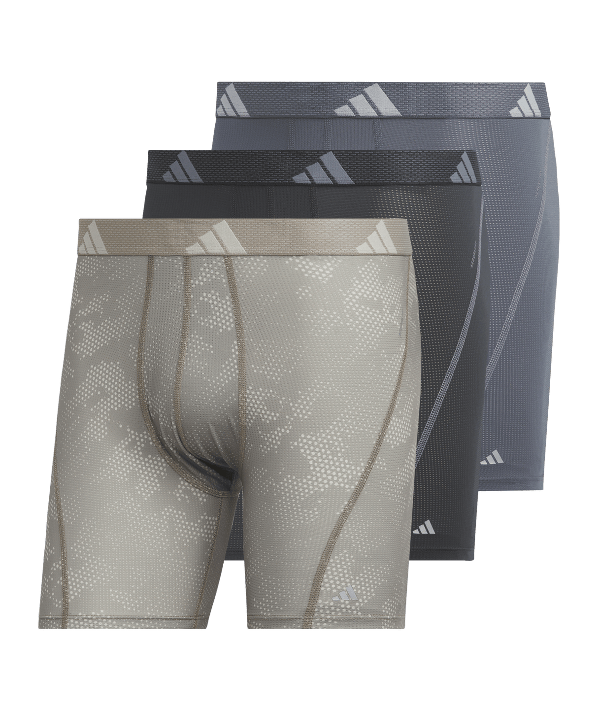 adidas Men's Performance Mesh Graphic 3-Pack Boxer Brief Mens Apparel Underwear