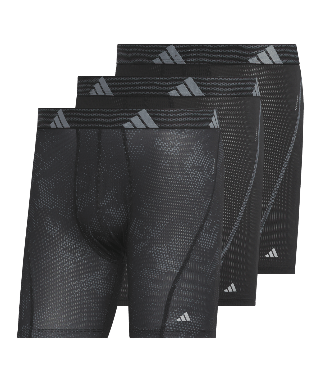 adidas Men's Performance Mesh Graphic 3-Pack Boxer Brief Mens Apparel Underwear