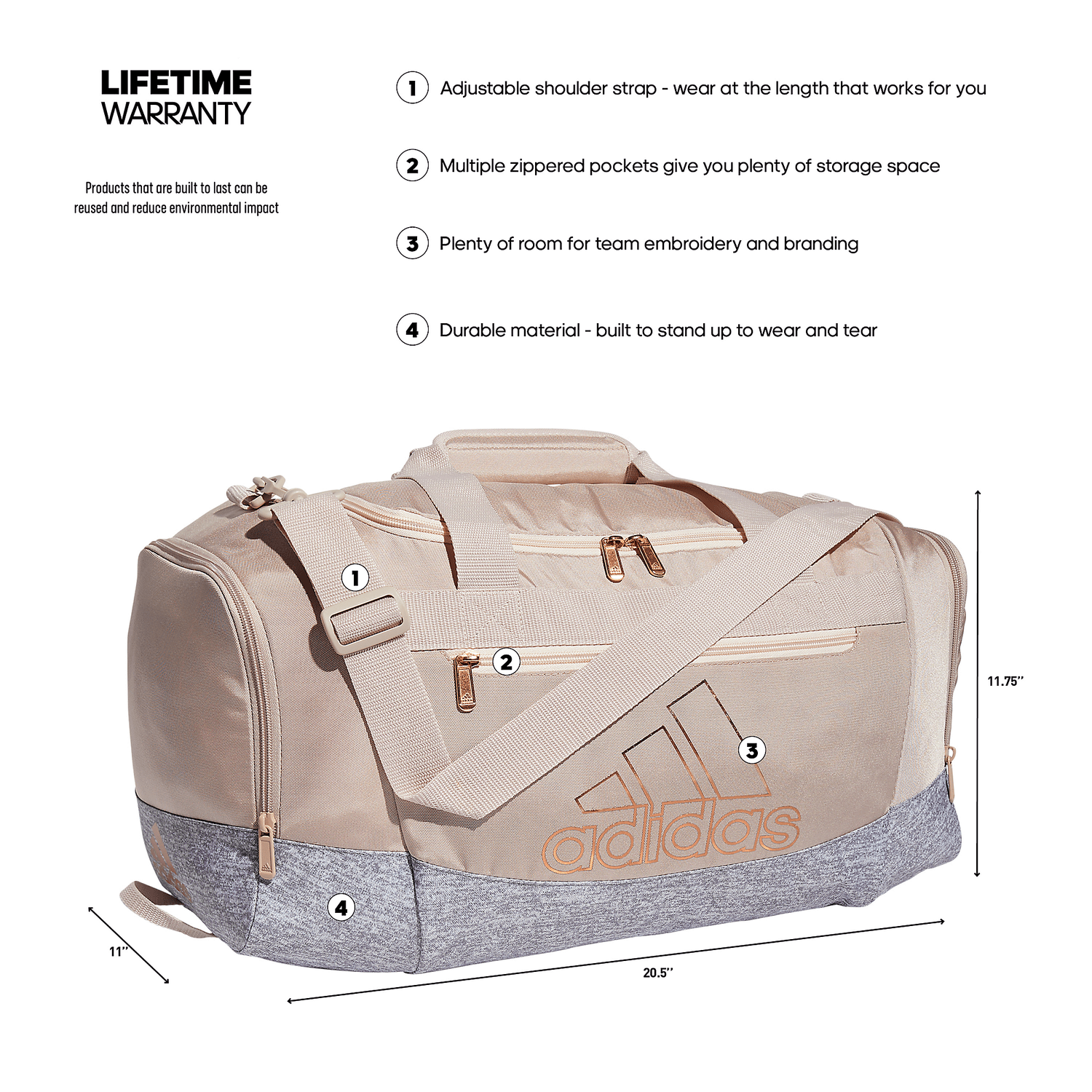 adidas Defender IV Small Duffel Unisex Accessories Bags & Backpacks