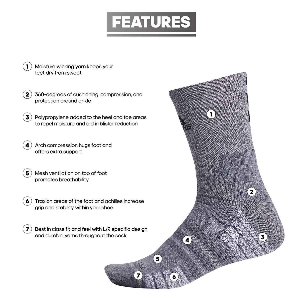 adidas Creator 365 Crew Socks-2