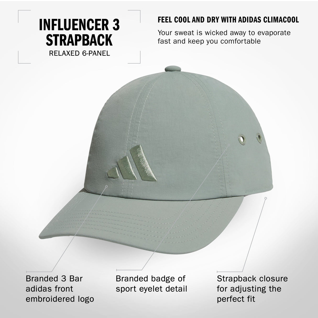 adidas Women's Influencer 3 Hat Unisex Accessories Hats & Caps