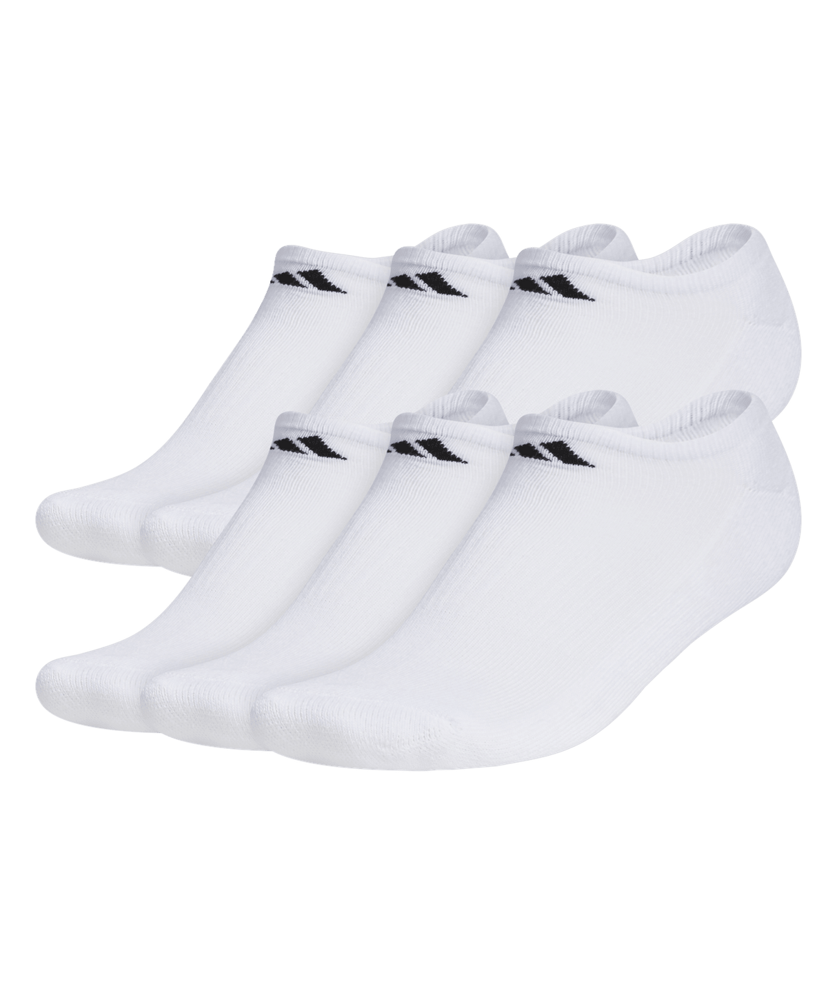 adidas Men's Athletic Cushioned No Show Socks 3 Pairs Unisex Accessories Socks