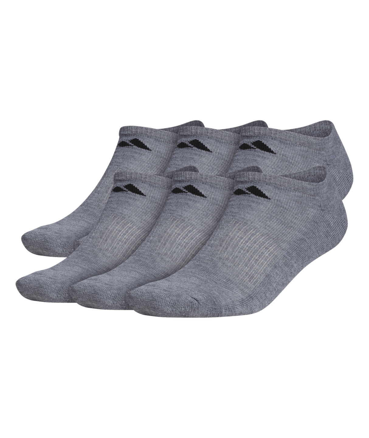adidas Men's Athletic Cushioned No Show Socks 3 Pairs Unisex Accessories Socks