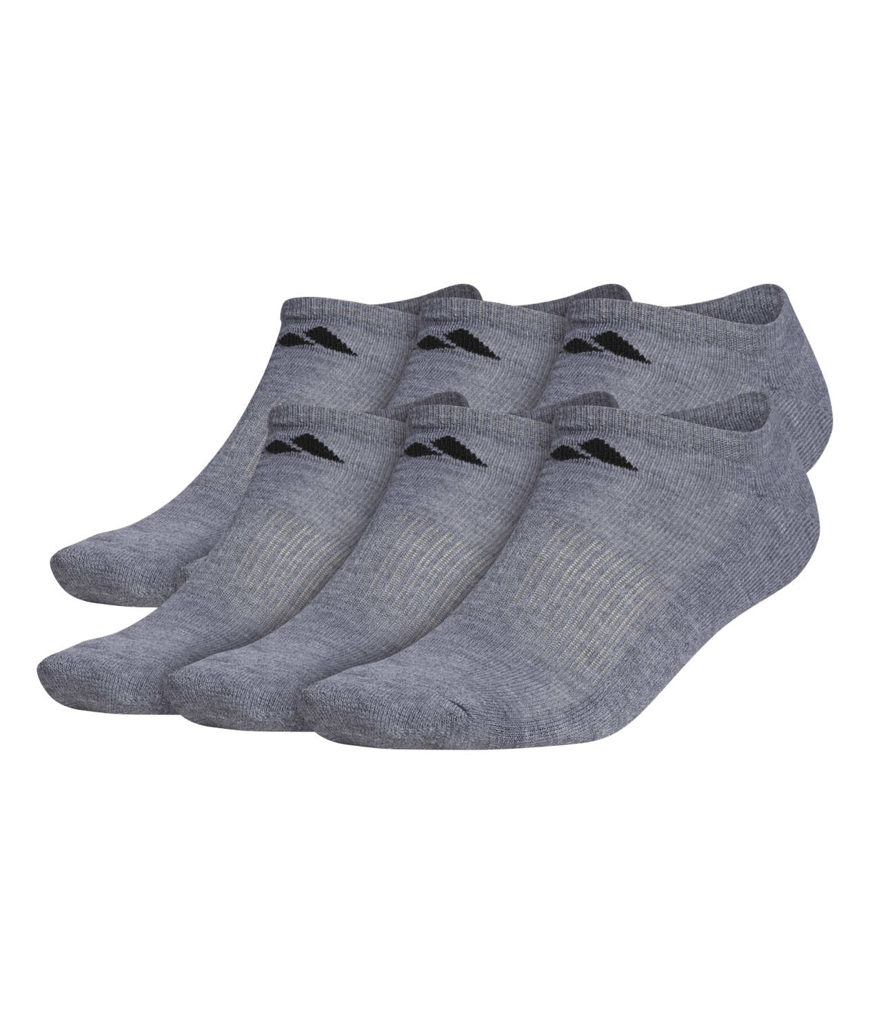 adidas Men's Athletic Cushioned No Show Socks 3 Pairs Unisex Accessories Socks