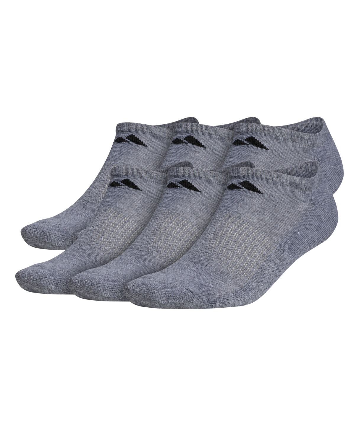 adidas Men's Athletic Cushioned No Show Socks (6 Pairs)-1