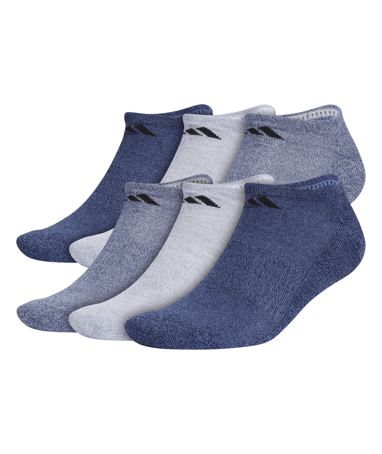 adidas Men's Athletic Cushioned No Show Socks 3 Pairs Unisex Accessories Socks