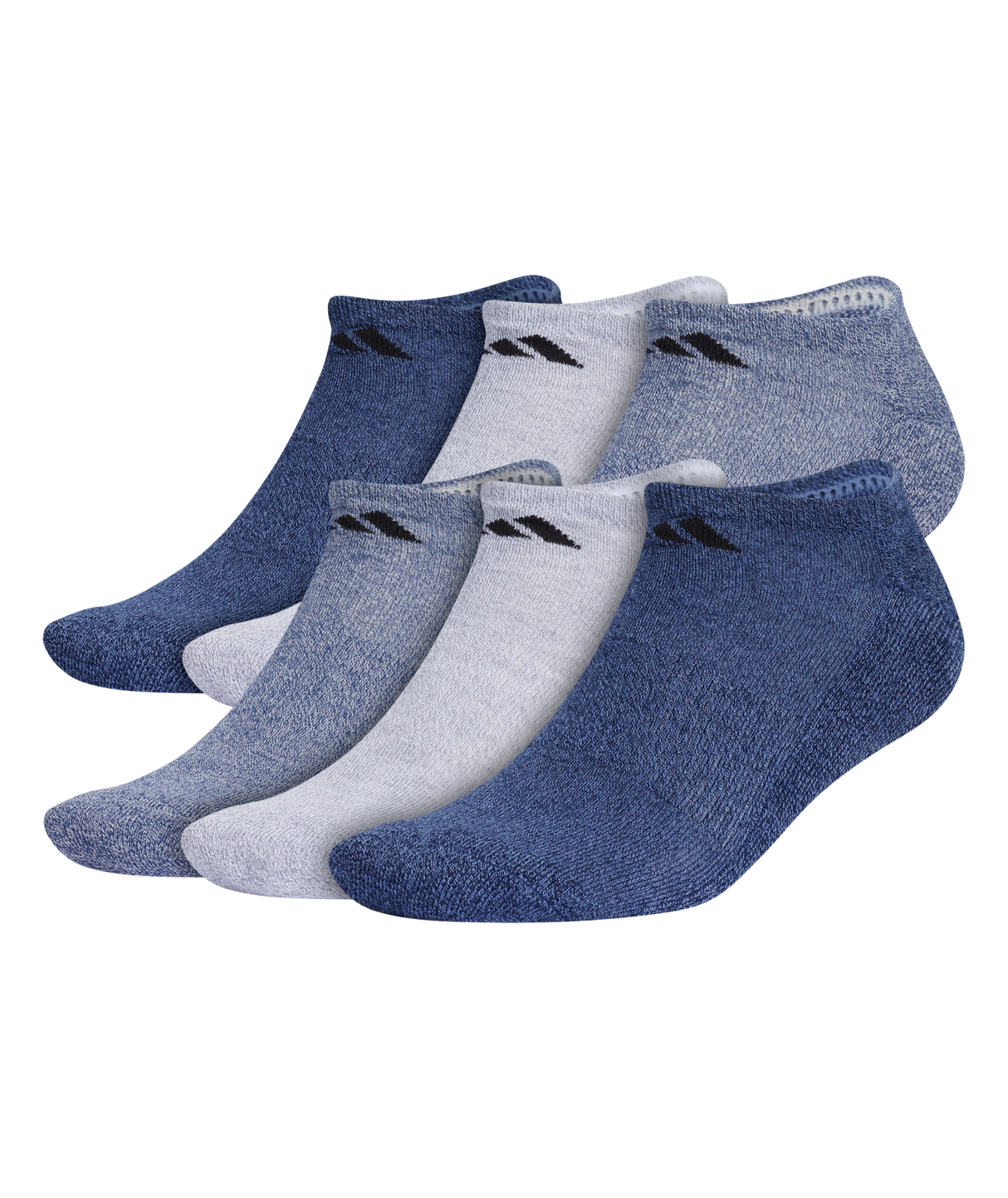 adidas Men's Athletic Cushioned No Show Socks (6 Pairs)-1