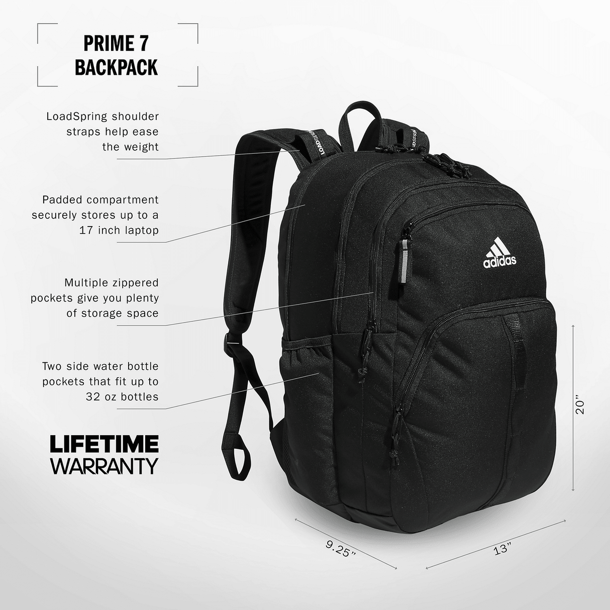adidas Prime 7 Backpack Unisex Accessories Bags & Backpacks