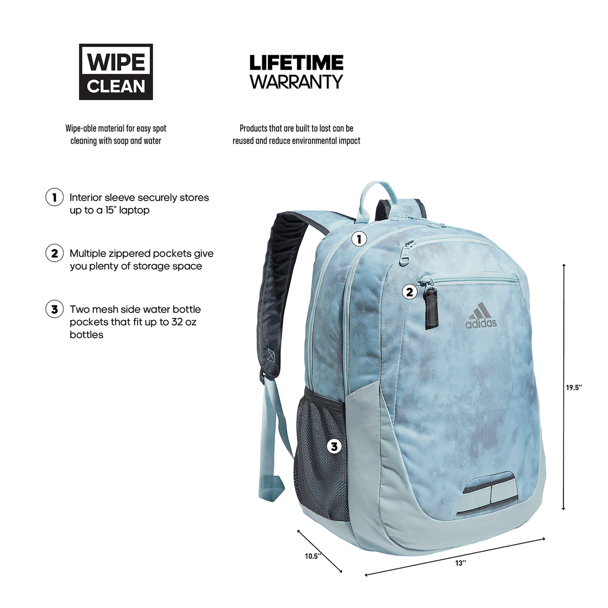 adidas Foundation 6 Backpack Unisex Accessories Bags & Backpacks