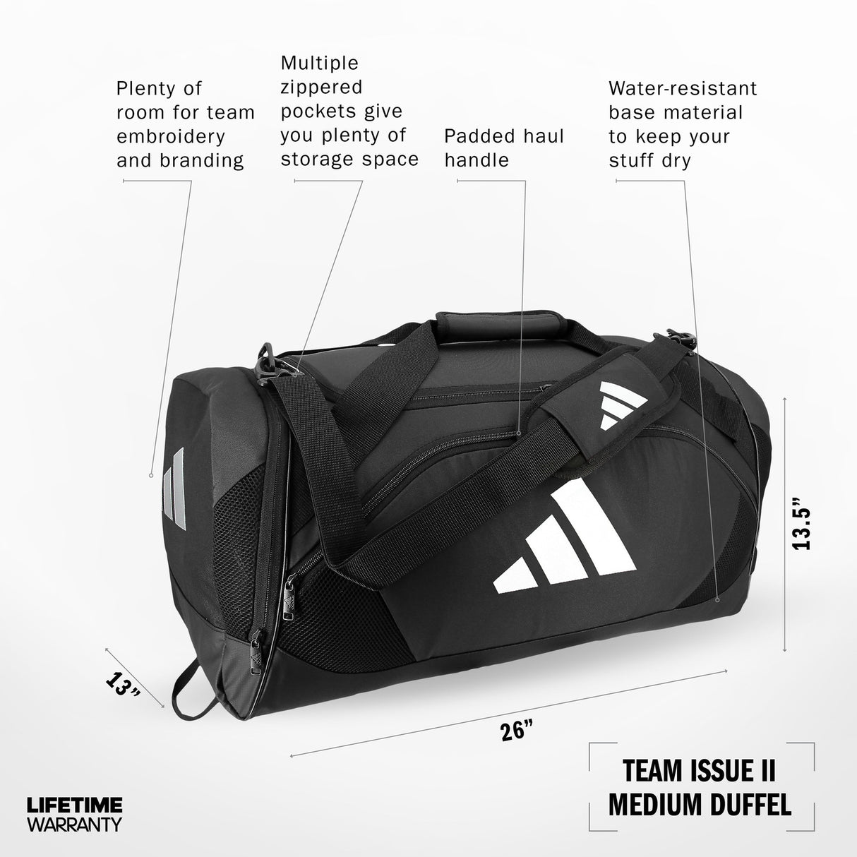 adidas Team Issue II Medium Duffel Unisex Accessories Bags & Backpacks