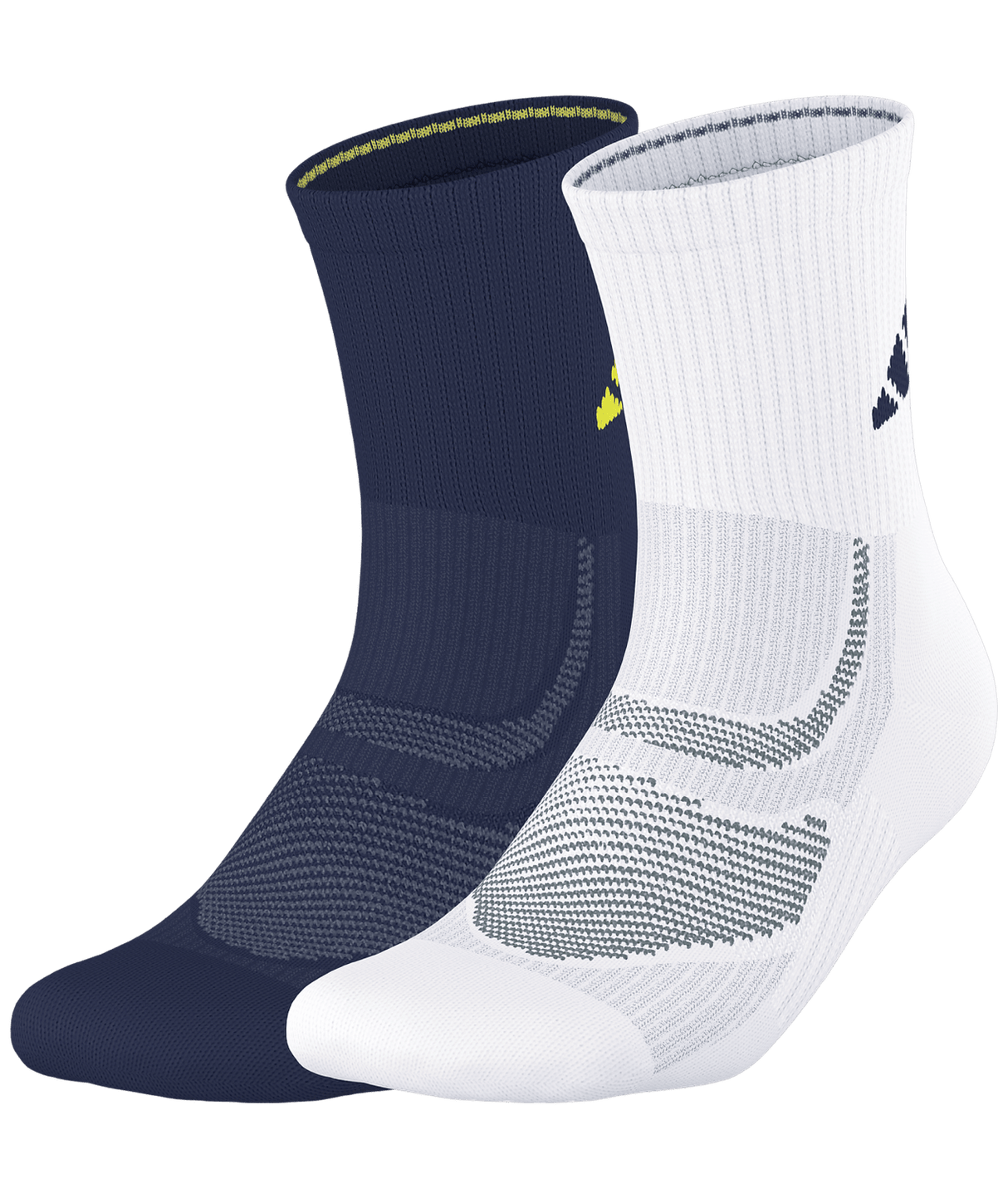 adidas Unisex Superlite Performance 2-Pack High Quarter Socks Unisex Accessories Socks
