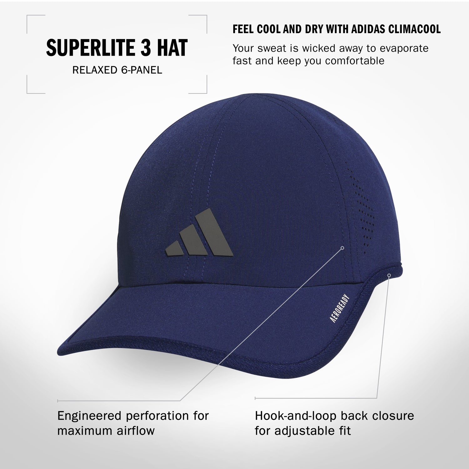 adidas Men's Superlite 3 Hat Unisex Accessories Hats & Caps