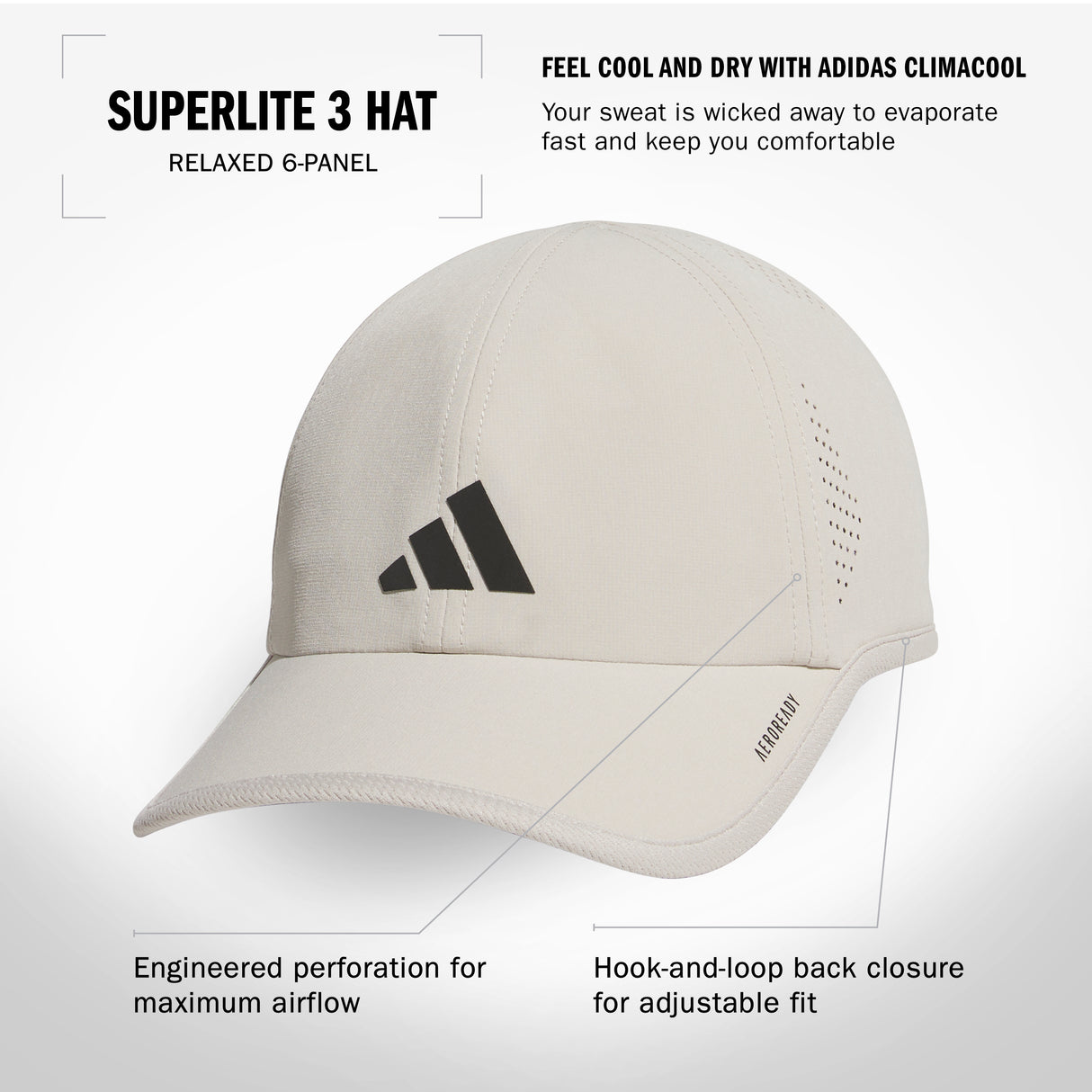 adidas Men's Superlite 3 Hat Unisex Accessories Hats & Caps