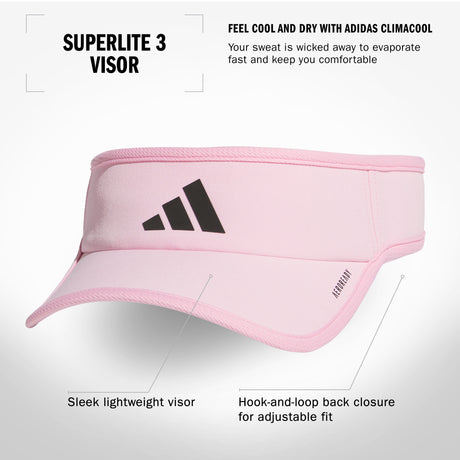 adidas Men's Superlite 3 Visor Unisex Accessories Hats & Caps