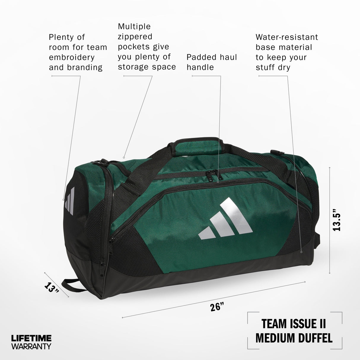 adidas Team Issue II Medium Duffel Unisex Accessories Bags & Backpacks