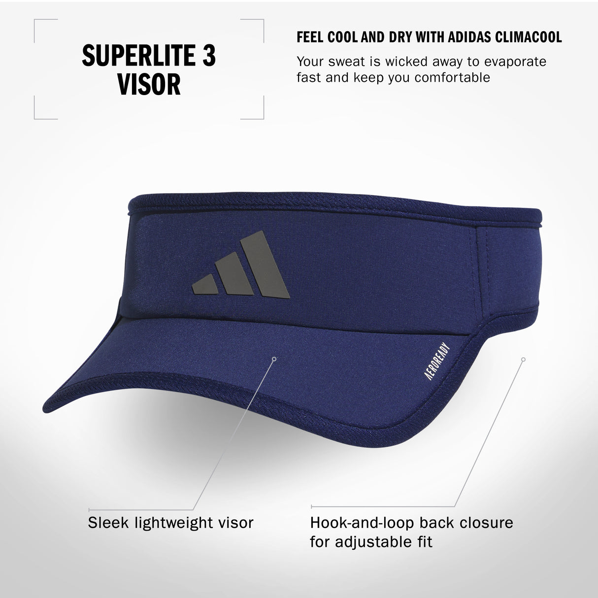 adidas Men's Superlite 3 Visor-2