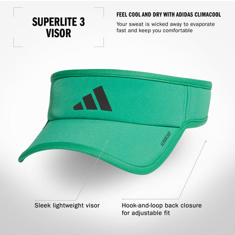 adidas Men's Superlite 3 Visor Unisex Accessories Hats & Caps