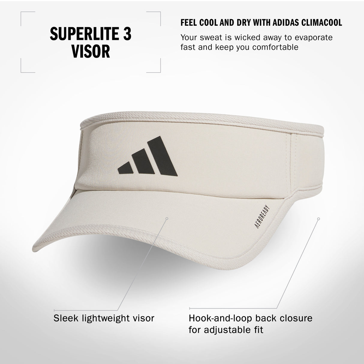adidas Men's Superlite 3 Visor-2