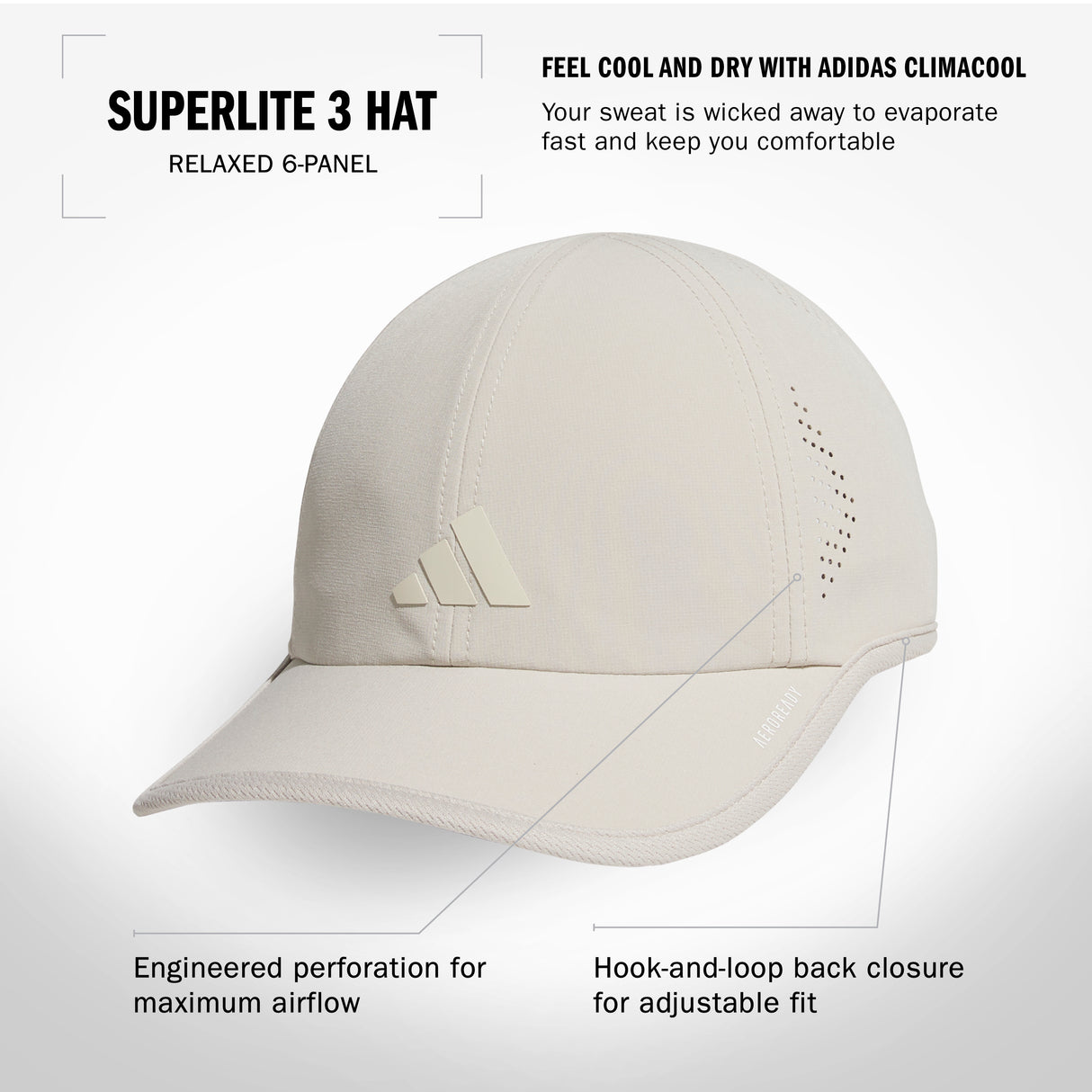 adidas Women's Superlite 3 Hat Unisex Accessories Hats & Caps