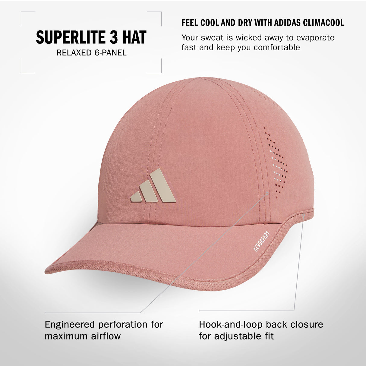 adidas Women's Superlite 3 Hat Unisex Accessories Hats & Caps