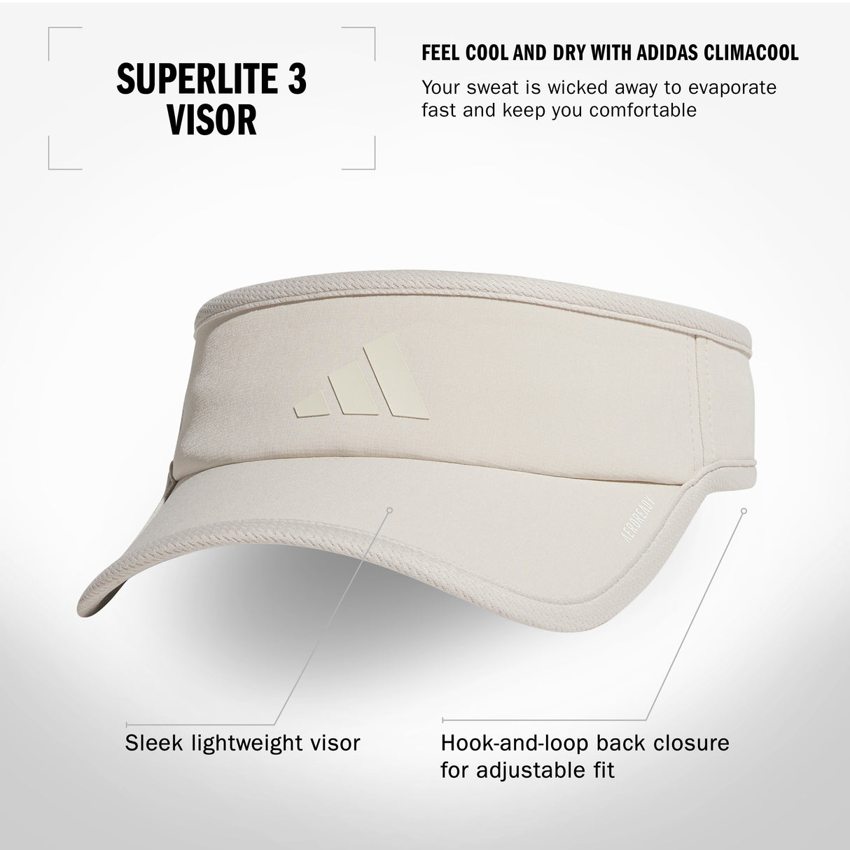 adidas Women's Superlite 3 Visor-2