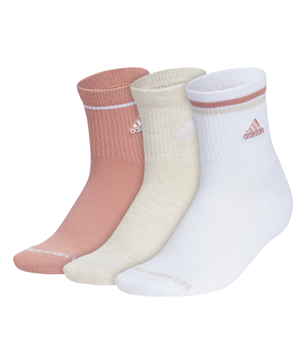 adidas Women's Sport 2.0 High Quarter Socks 3 Pairs Unisex Accessories Socks