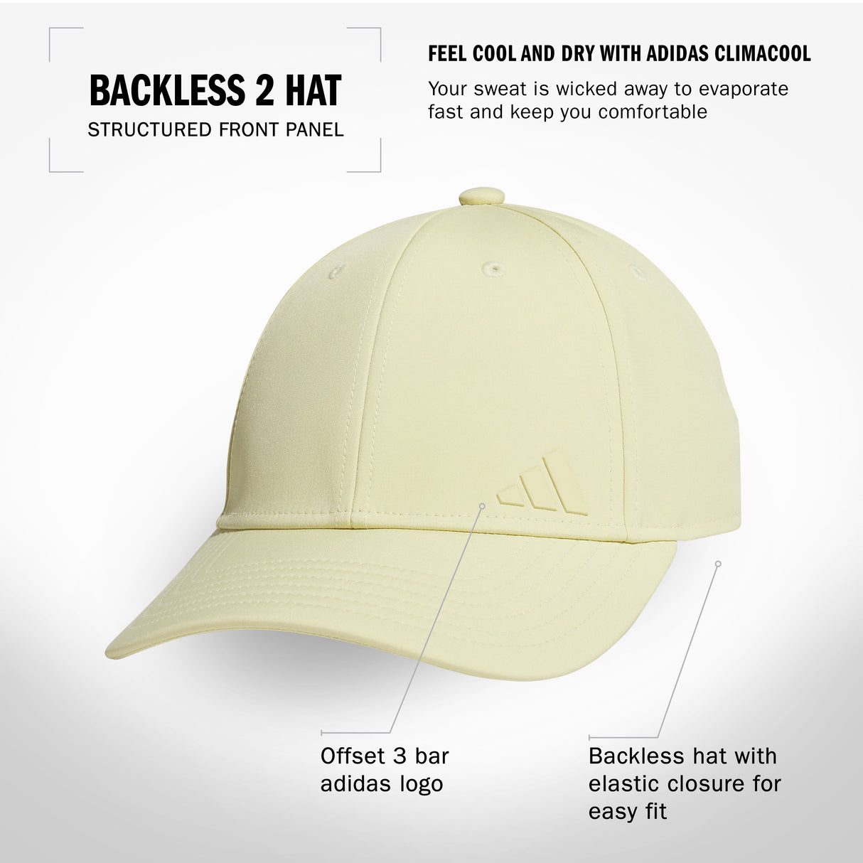 adidas Women's Backless 2 Hat Unisex Accessories Hats & Caps