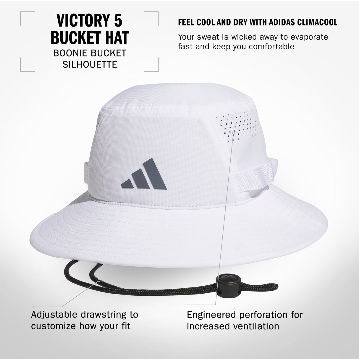 adidas Men's Victory 5 Bucket Hat-2