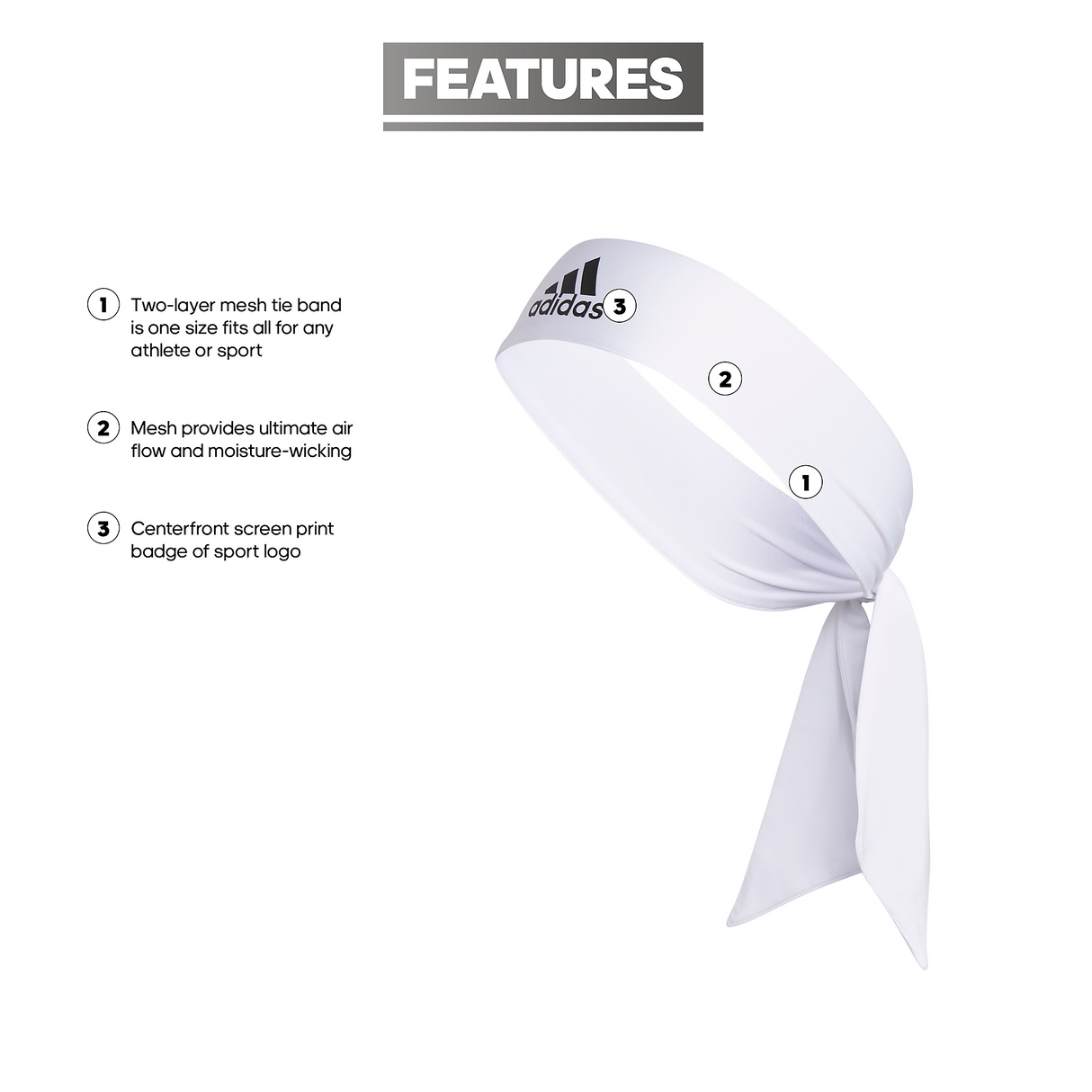 adidas Alphaskin Tie Headband-2