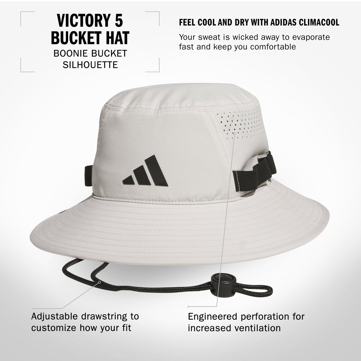 adidas Men's Victory 5 Bucket Hat-2
