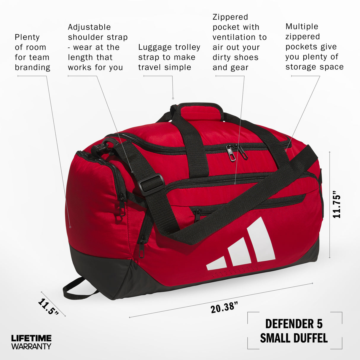 adidas Defender 5 Small Duffel-2