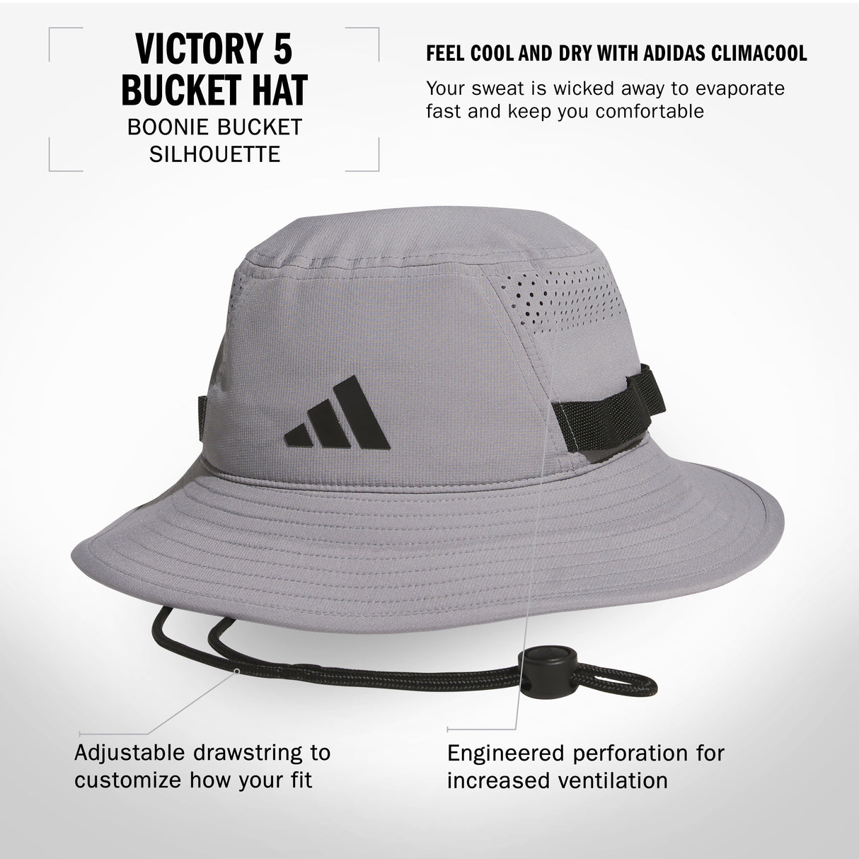 adidas Men's Victory 5 Bucket Hat-2