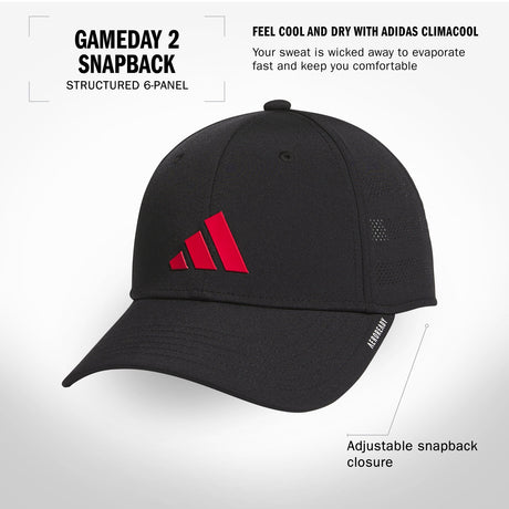 adidas Youth Gameday 2 Snapback Unisex Accessories Hats & Caps