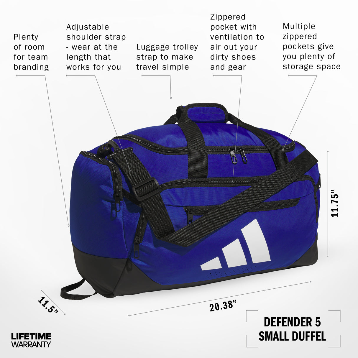 adidas Defender 5 Small Duffel-2