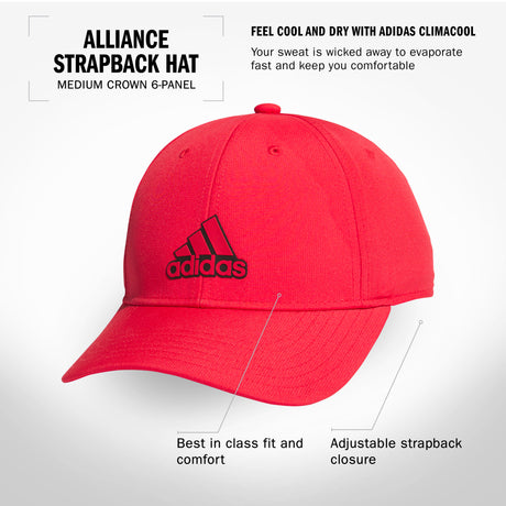 adidas Men's Alliance Strapback Hat Unisex Accessories Hats & Caps