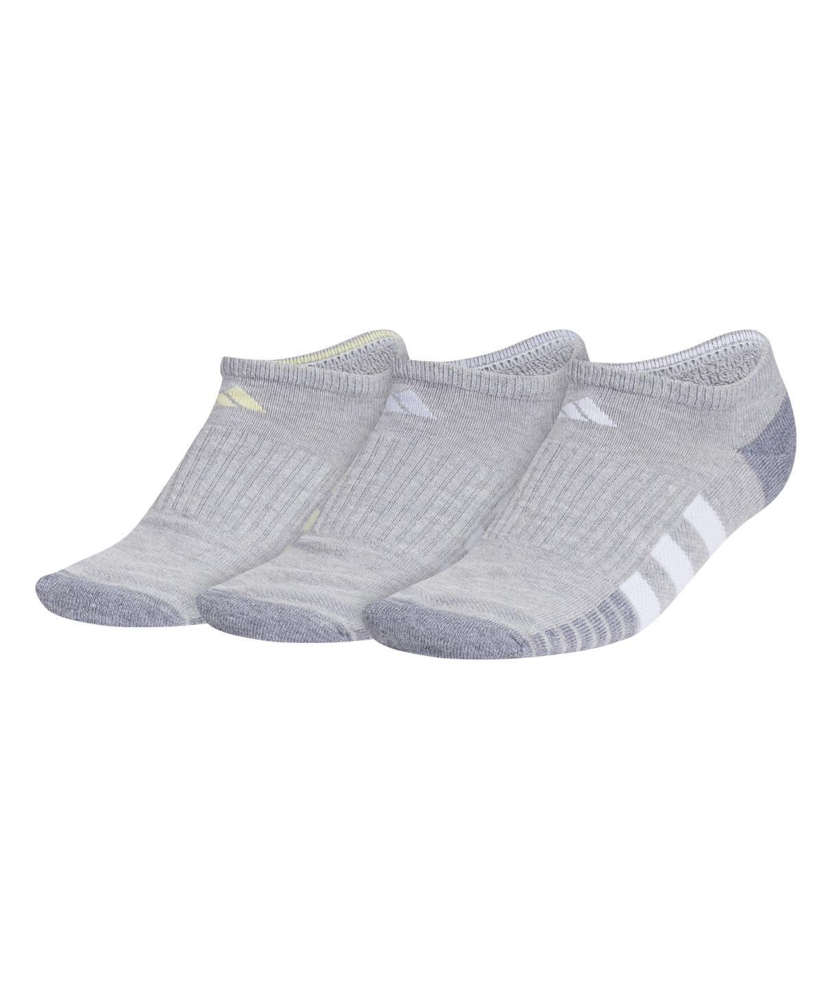 adidas Women's Cushioned 3.0 3-Pack No Show Socks Unisex Accessories Socks