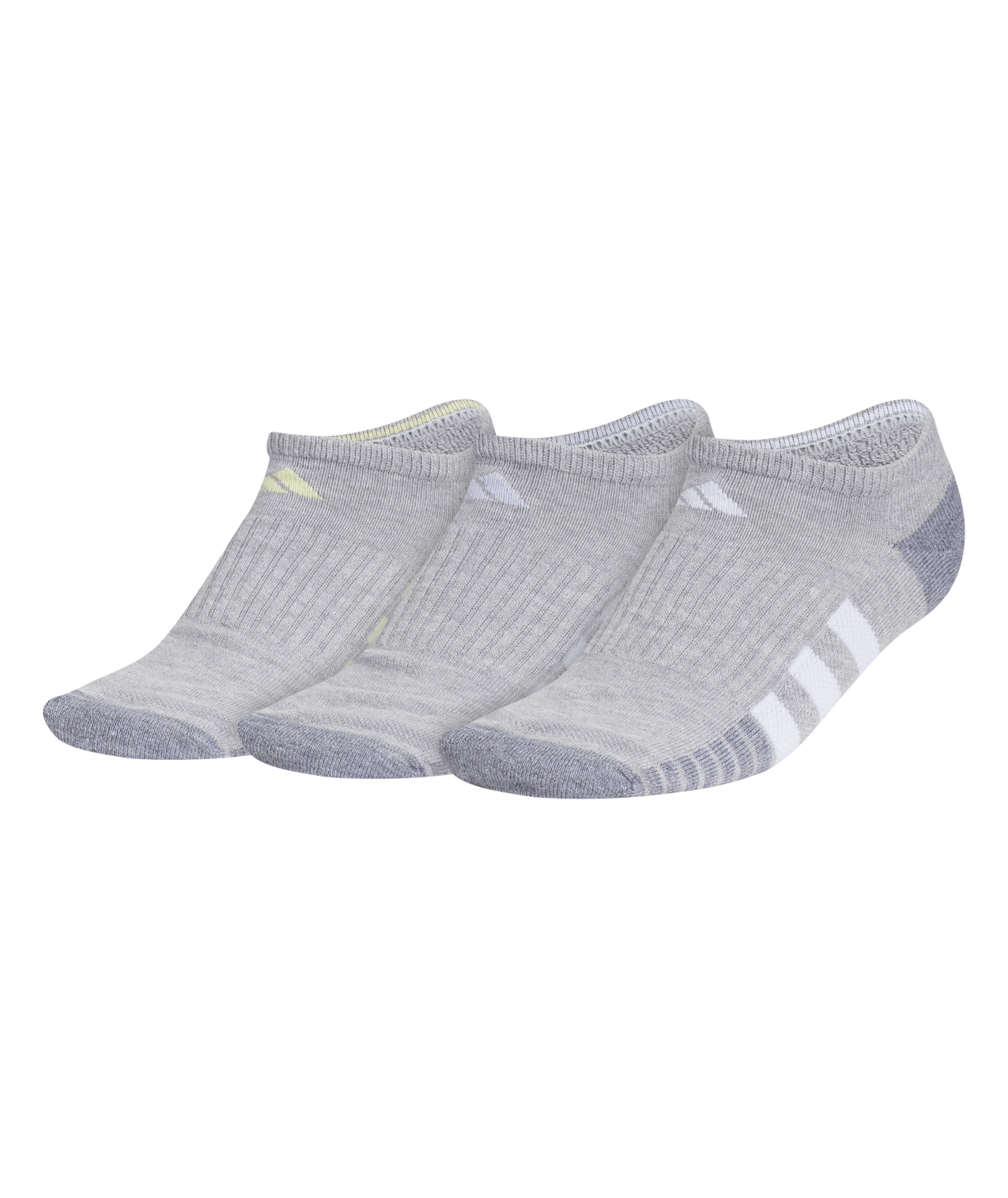adidas Women's Cushioned 3.0 3-Pack No Show Socks Unisex Accessories Socks