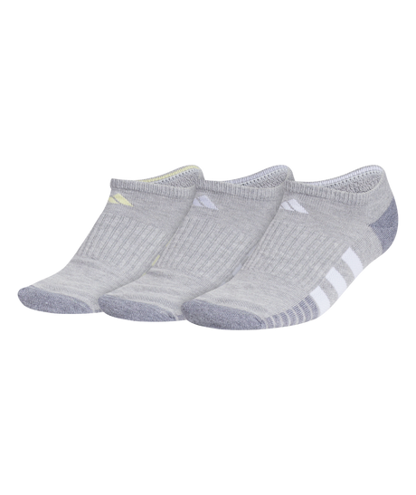 adidas Women's Cushioned 3.0 3-Pack No Show Socks Unisex Accessories Socks