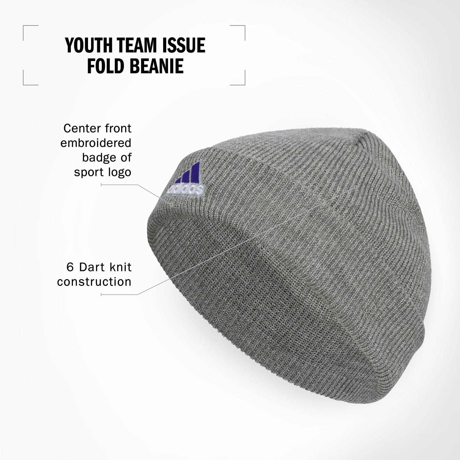 adidas Youth Team Issue Fold Beanie Unisex Accessories Hats & Caps