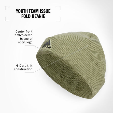 adidas Youth Team Issue Fold Beanie Unisex Accessories Hats & Caps