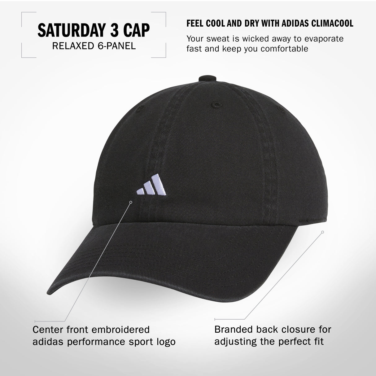 adidas Women's Saturday 3 Cap-2
