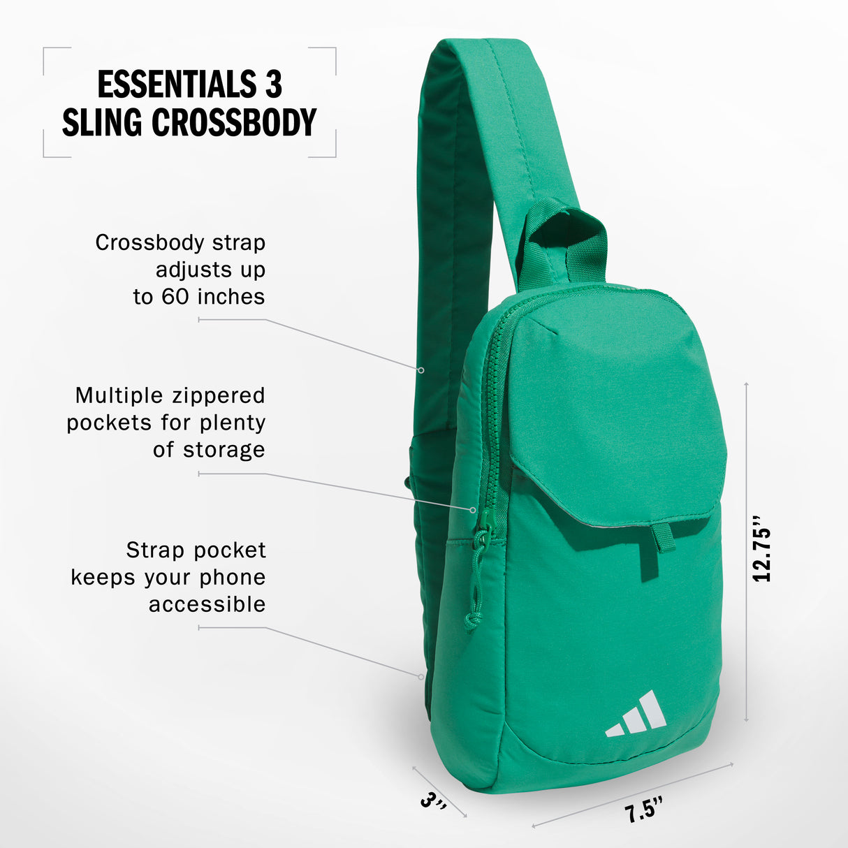 adidas Essentials 3 Sling Unisex Accessories Bags & Backpacks