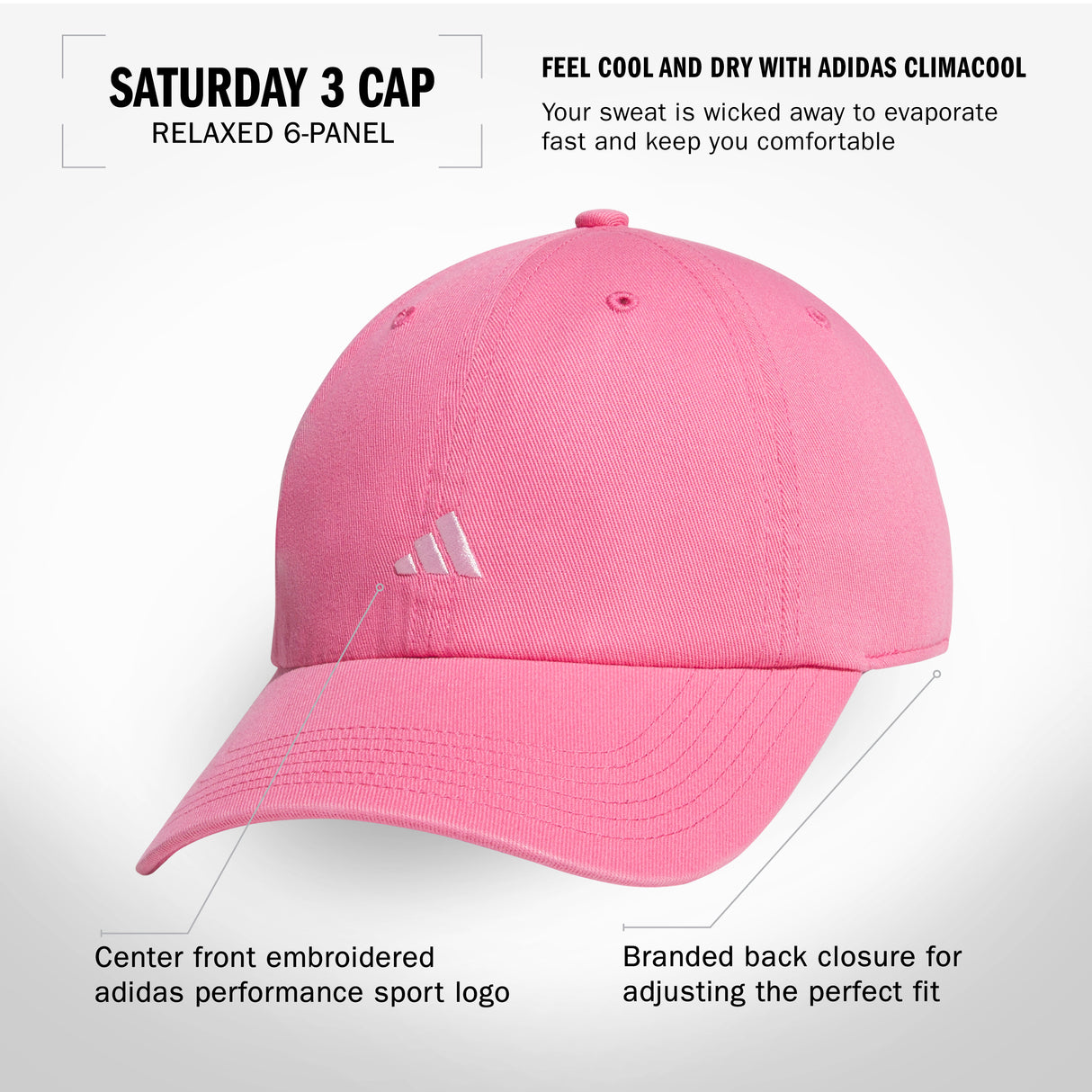 adidas Women's Saturday 3 Cap-2