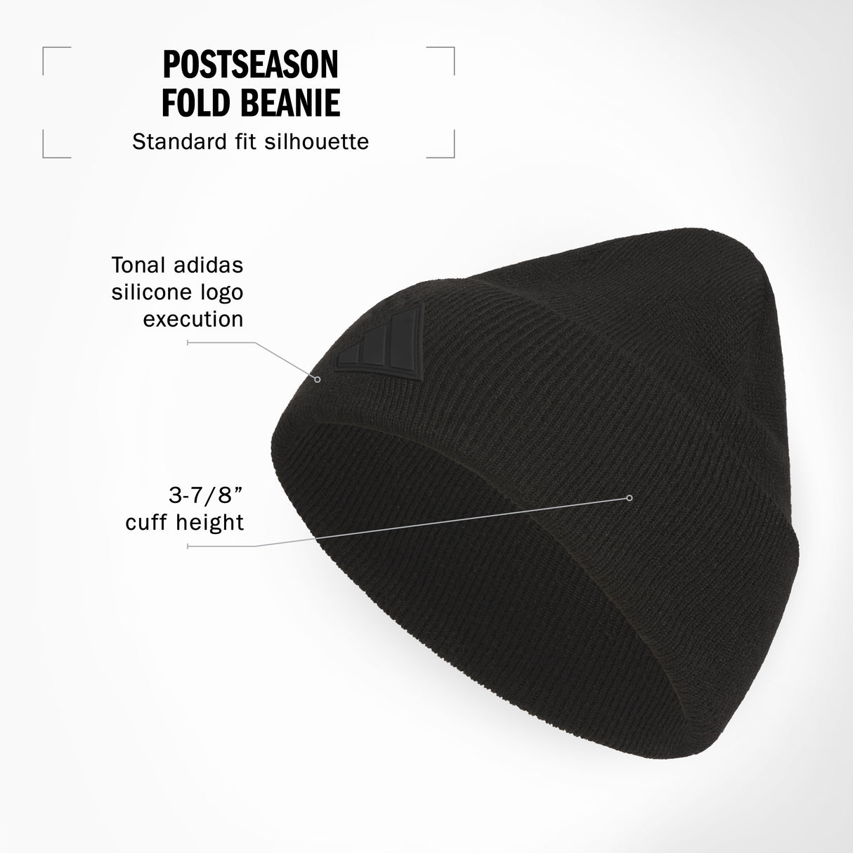 adidas Men's Postseason Fold Beanie-2