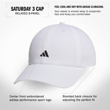 adidas Women's Saturday 3 Cap Unisex Accessories Hats & Caps