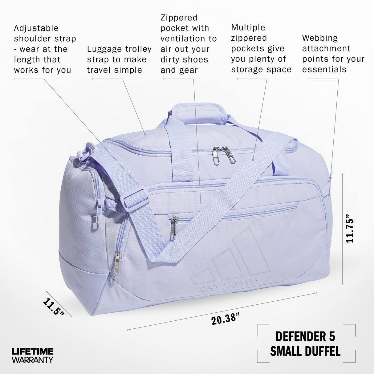 adidas Defender 5 Small Duffel Unisex Accessories Bags & Backpacks